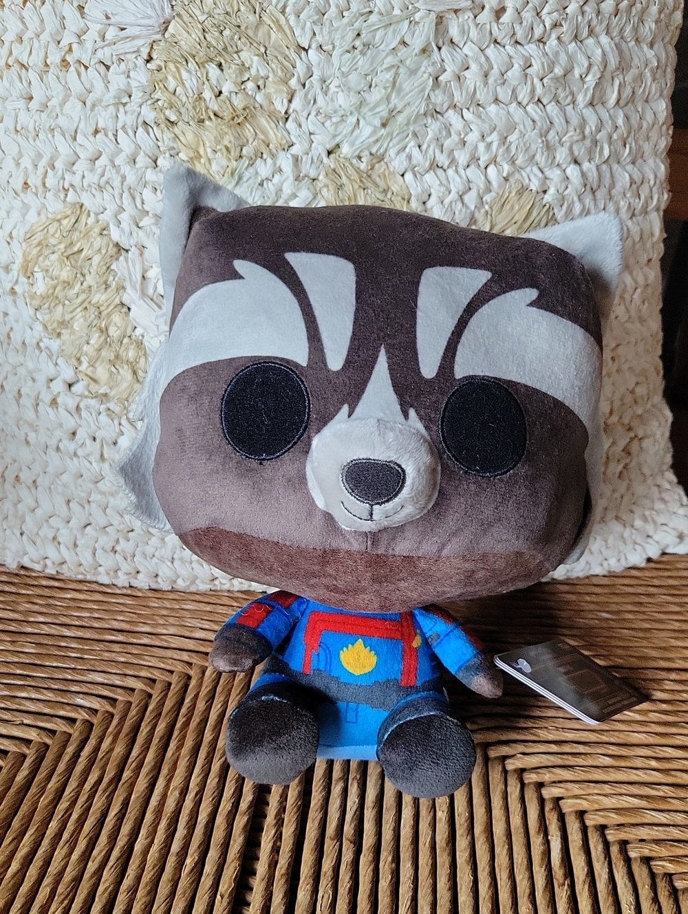 Funko, Marvel Studios, Plush Raccoon Character Plush Toy - Brown and Blue,